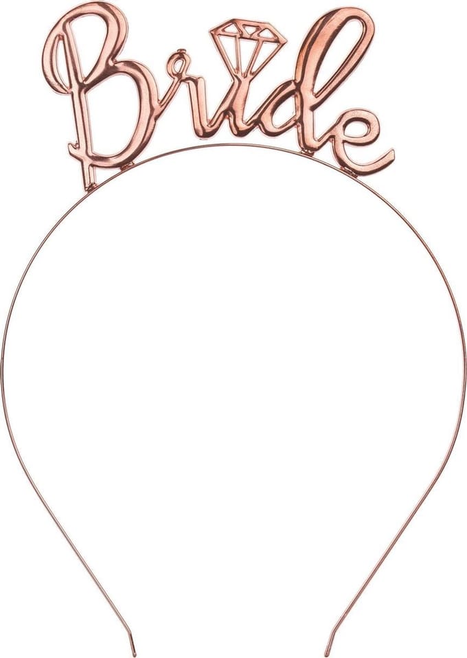 PartyDeco - Bride To Be - Diadeem Bride