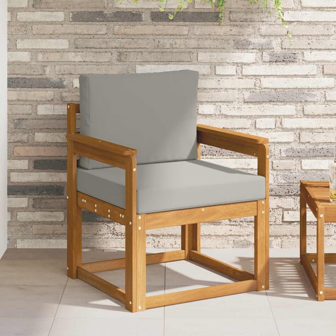 vidaXL - Buitensofa - Massief - Acacia - Hout - en - Polyester