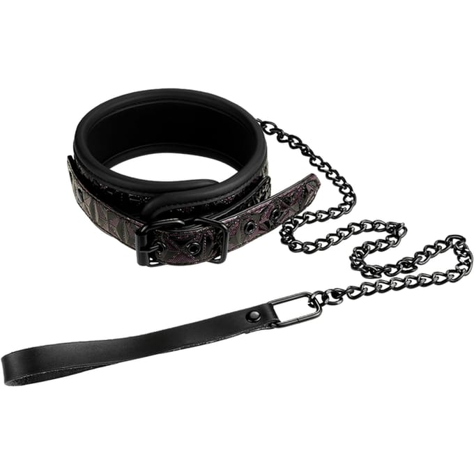 Halsband met ketting de Luxe