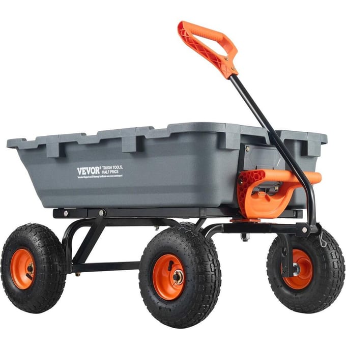 Poly Tuin Kiepwagen Heavy-duty Tuinwagens en Karren 800 lbs 10  Banden