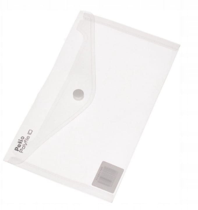 Patio DL envelopkaart, transparant groen polypropyleen, 11x22cm