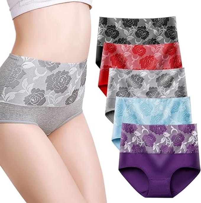 Ondergoed - 5-pack - 3XL - Meerdere kleuren - Slips - Lekvrij ondergoed- Ondergoed dames