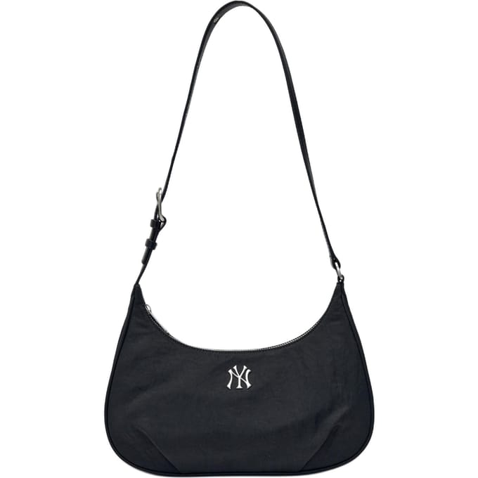 Sac bandoulière MLB Basic Rétro en nylon pour femme Noir 3ABQVN16N-50BKS Basic Set (Bag) gray