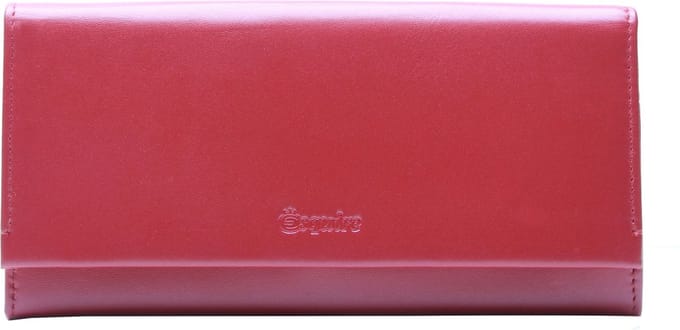 Esquire Portemonnee New Silk Wallet Red Donkerrood