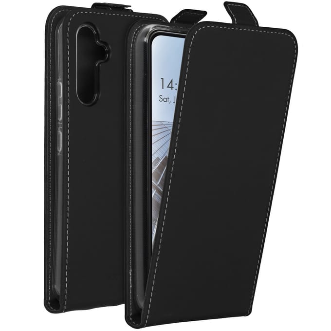 Accezz Hoesje - Geschikt voor Samsung Galaxy A34 (5G) - Flipcase - Zwart