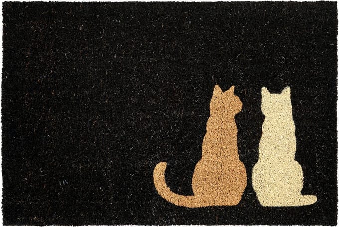 NAPALIT - Deurmat - Zwart - 60 x 90 cm - Kokos