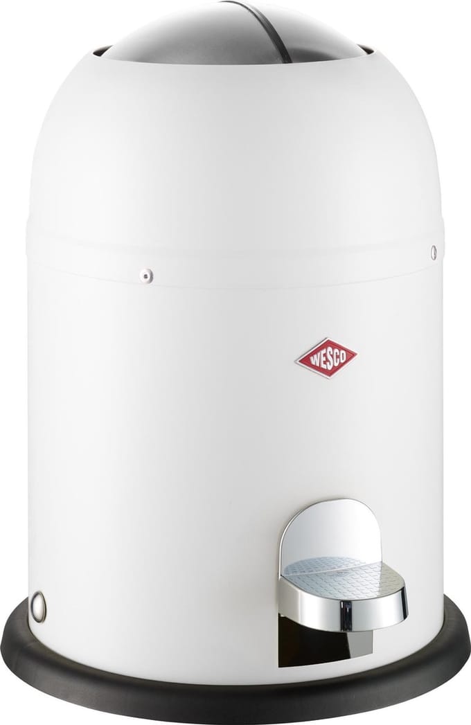 Wesco Mini Master Pedaalemmer - 6 liter - Mat Wit