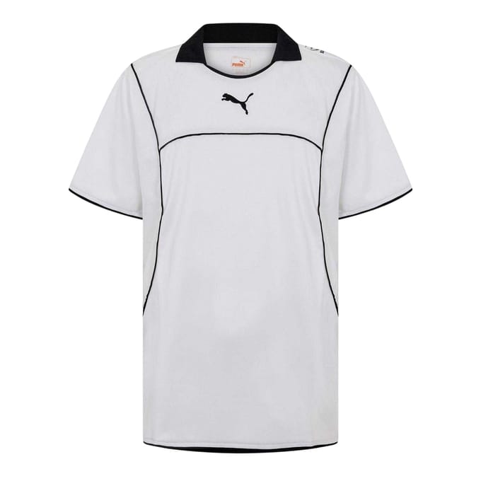 Puma Heren Effen Contrast Bies Atletisch Rugby Shirt (Wit)