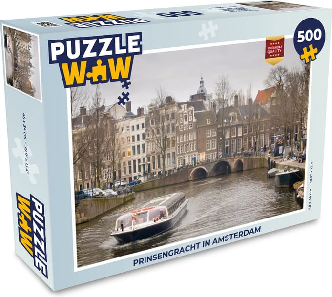 Puzzel Prinsengracht in Amsterdam - Legpuzzel - Puzzel 500 stukjes