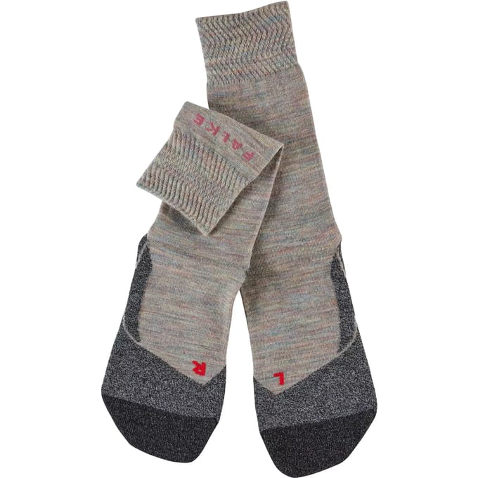 FALKE TK2 Melange anti-blaar dik wol functioneel materiaal wandelsokken dames groen - maat 37-38