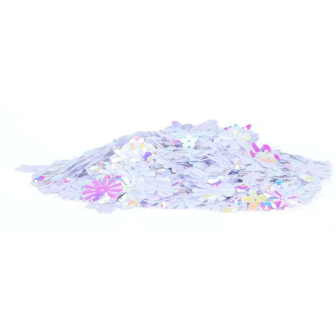 Confetti Bloemvormige Glitter Pailletten Spangles Feest Bruiloft Strooisel Feestdecoratie white