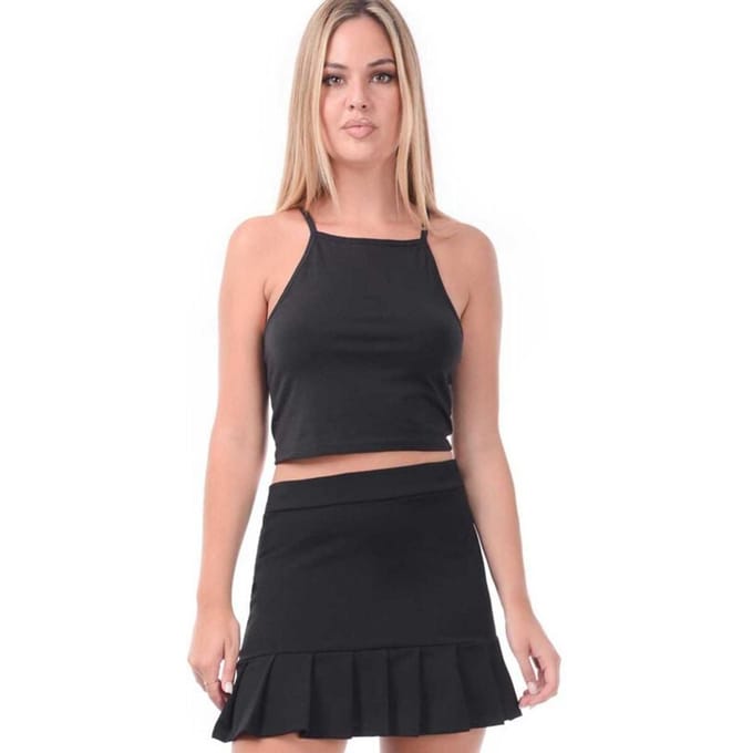 Outer Vision Minirok - Candela rok - S tot XL - voor Vrouwen - zwart