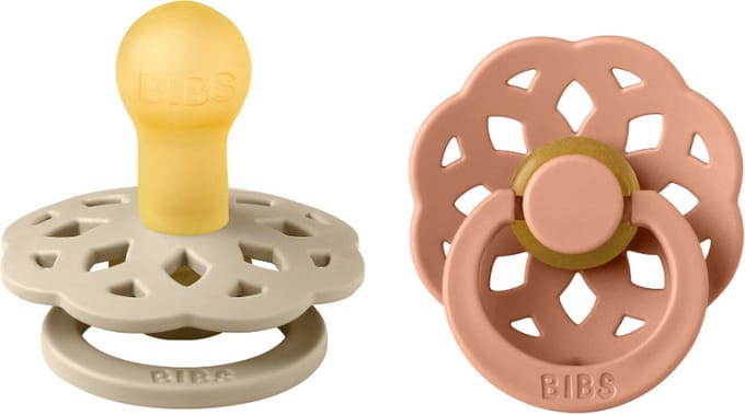 BiBS - Boheme Pacifier - Stage 1 Fopspeen - 2 stuks - Vanilla / Peach
