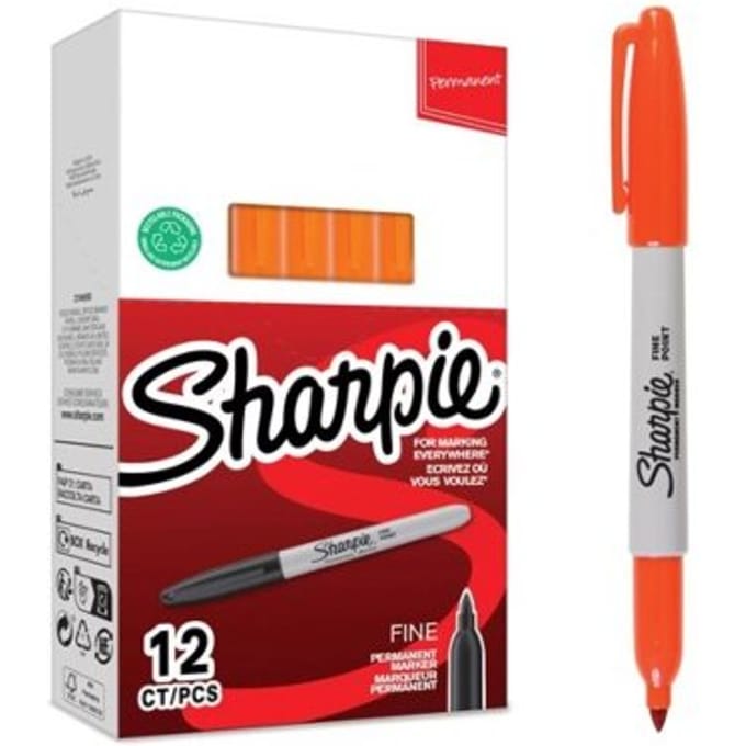 Sharpie Fine Point   -  permanent marker   -  1mm   -  Oranje