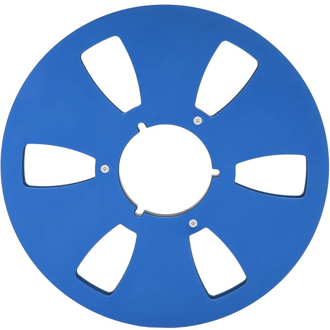 14 10 Inch Lege Tape Spoel Aluminiumlegering 6 Gaten Universele Opening Machineonderdeel Geluidsband Opname blue