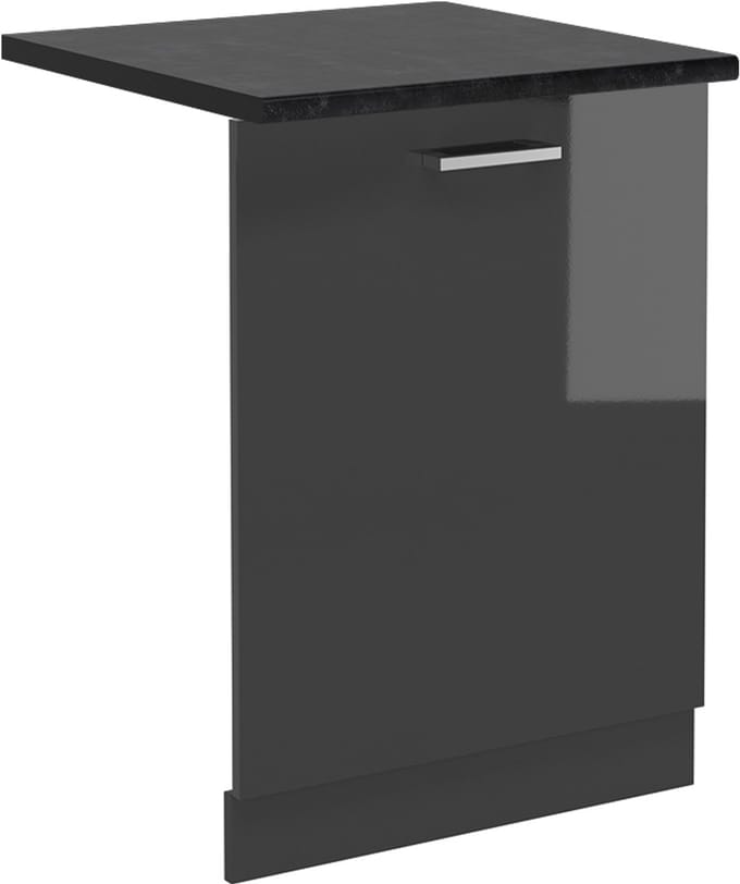 Vicco R-Line Vaatwasserfrontpaneel – 60 cm, WB Antraciet Antraciet Hoogglans
