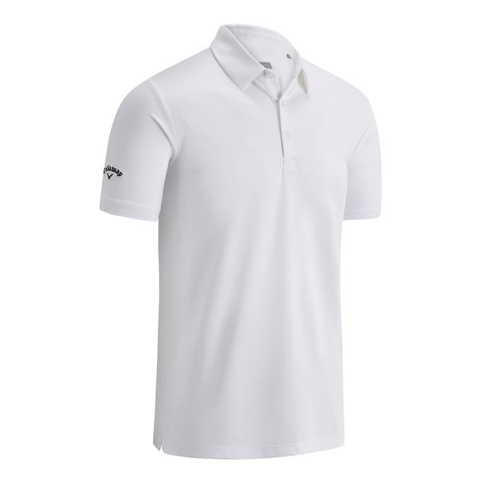 Callaway Heren Swing Tech Solid Colour Polo Shirt (Helder wit)