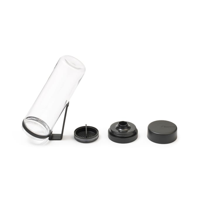Brabantia Make & Take Drinkfles met Fruitfilter - 500 ml - Dark Grey