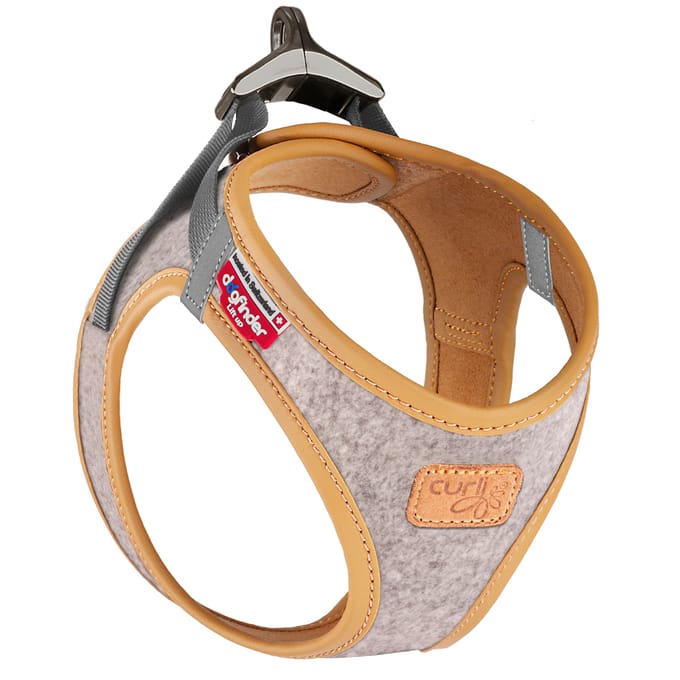Curli Vest Harness Alpine Clasp, lichtgrijs Gr. M: 43,4 - 49cm hond