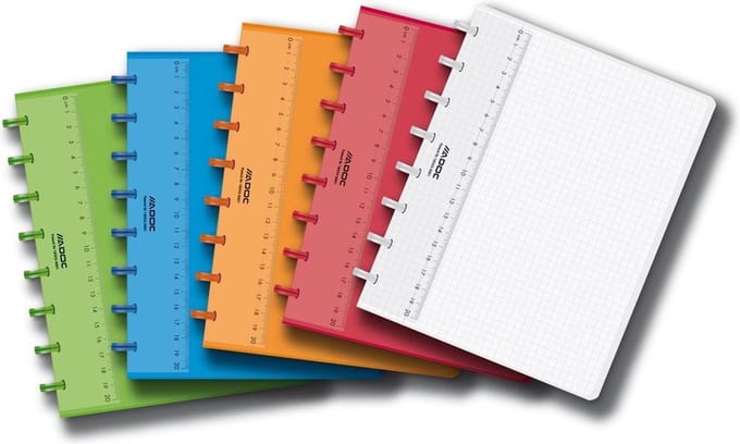 Schrift Adoc Colorlines A5 ruit 5x5mm 144blz 90gr PP assorti | 1 stuks