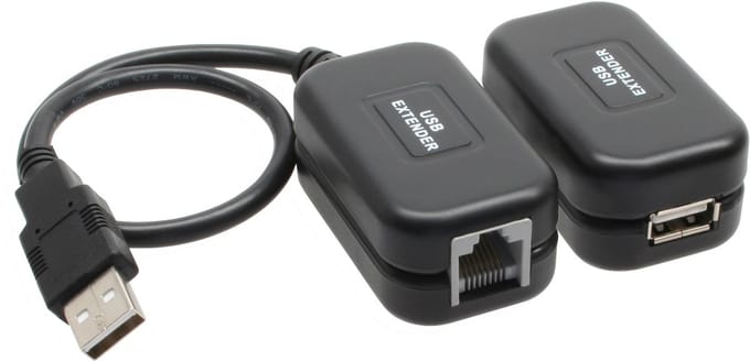 InLine® USB-uitbreiding, tot 60 m via RJ45 Cat. 5e netwerkkabel