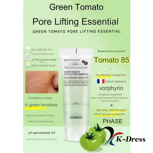 Sidmool Essentiel lifting des pores de tomate verte 40 ml 1 PCS white