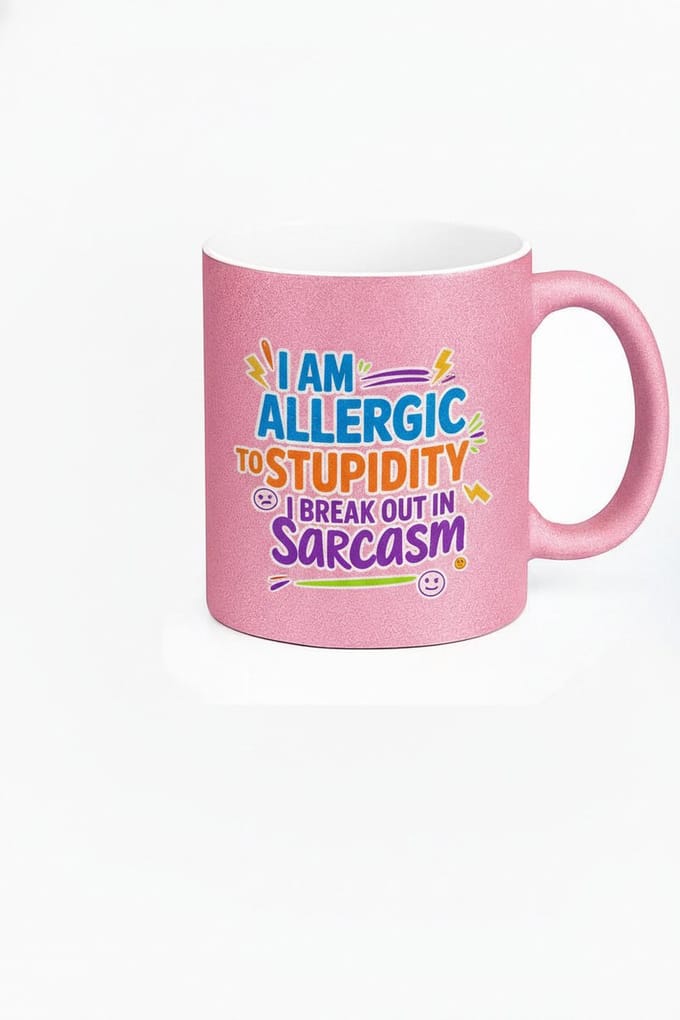 Allergic to Stupidity - Grappige Koffiemok | Uniek Design