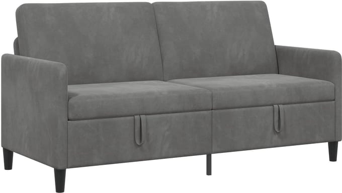 vidaXL - Sofa - met - Opbergruimte - Donkergrijs - 172 - x - 78 - x - 87 - cm - Polyester