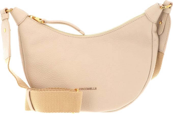 COCCINELLE Leren Schoudertas Avondtas Maelody Handbag Silk Beige