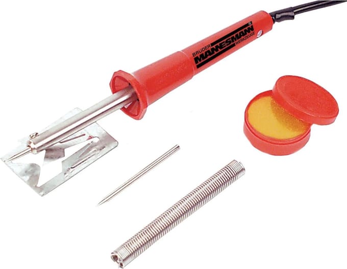 Brüder Mannesmann Soldeerbout Elektrisch 30W - 5-delige set - Rood