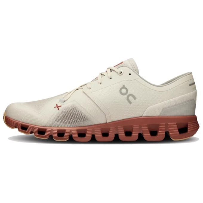 ON Cloud X 3 Ice Auburn Heren Sneakers Crème 60.97799 46 white