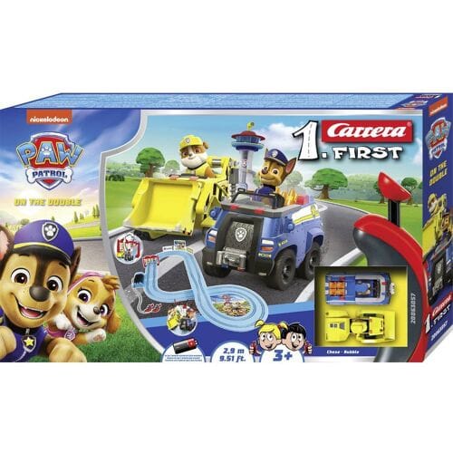 Carrera FIRST Racebaan - First PAW Patrol - On the Double - Chase vs. Rubble - 2,4m