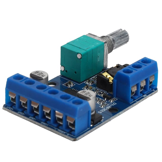 30Wx2 Digitale Eindversterkerbord 12V24V Gevoed DIY Stereo Versterkingsmodule