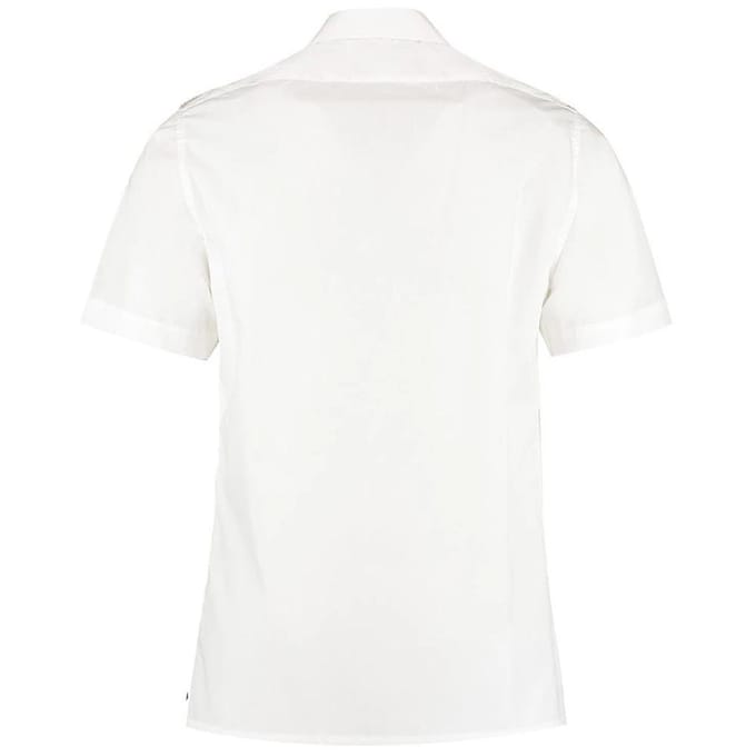 Kustom Kit Pilotenshirt met korte mouwen voor heren 18