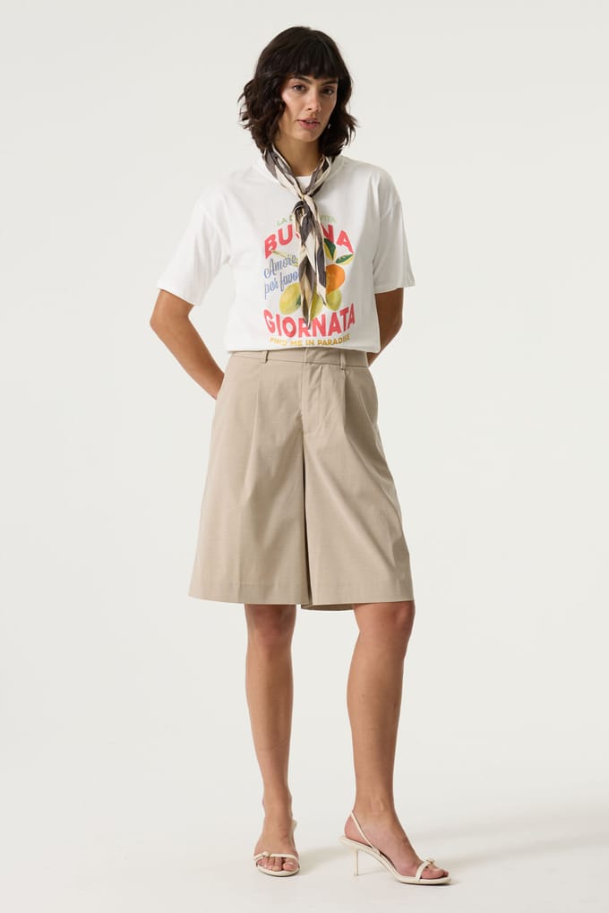 GARCIA Dames Effen Shorts Bruin