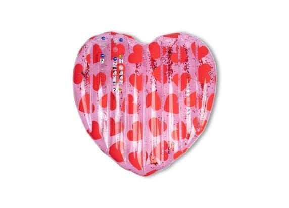 Swim Essentials Luchtmatras Red Hearts 150x120cm Opblaasbaar speelgoed