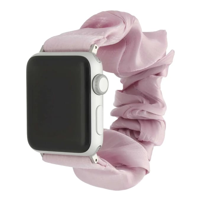 2+1 | Apple Watch Bandje Savara - Scrunchie - Nylon - Roze