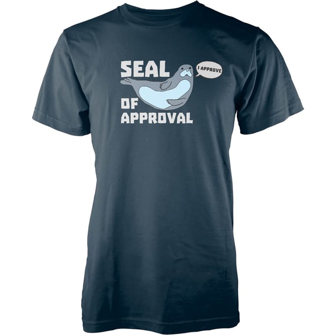 Seal Of Approval Navy T-Shirt - M