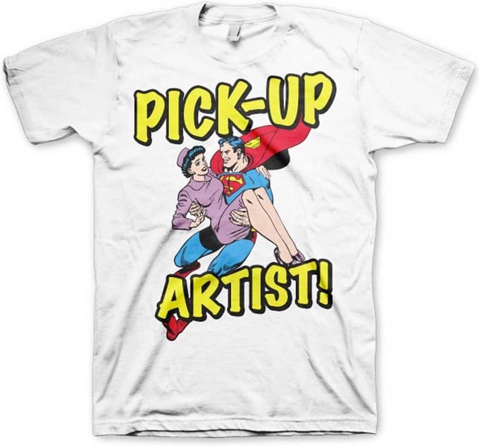 DC Comics Superman Heren Tshirt -M- Pick-Up Artist Wit