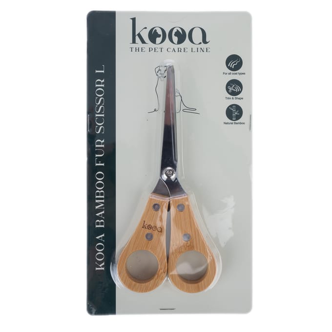kooa bamboe bontschaar L 16x6,8x1,2cm hond & kat