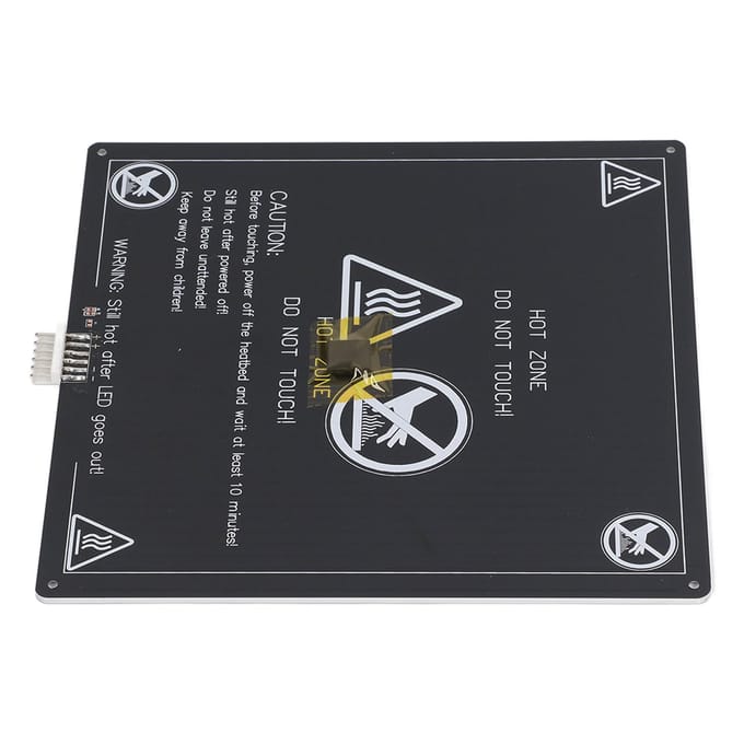 12V 1.2 Ohm Aluminium Plaat voor 3D Printer met Hotbed Kabel Verwarmd Bed Printplatform voor A8 A6 A2 white