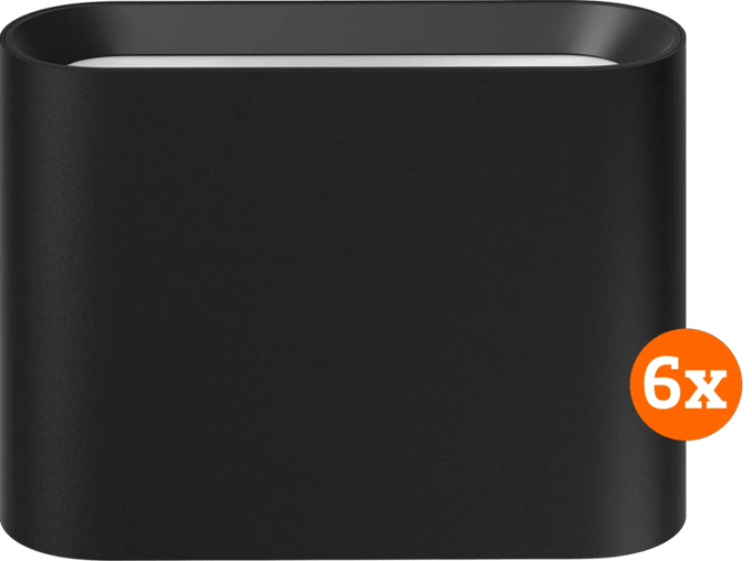 Philips Hue Dymera muurlamp - White and Color - Zwart 6-pack