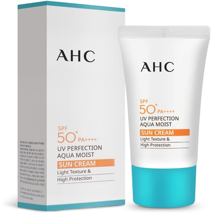AHC Crème Solaire Aqua Moist Perfection UV SPF50+ PA++++ 50ml white