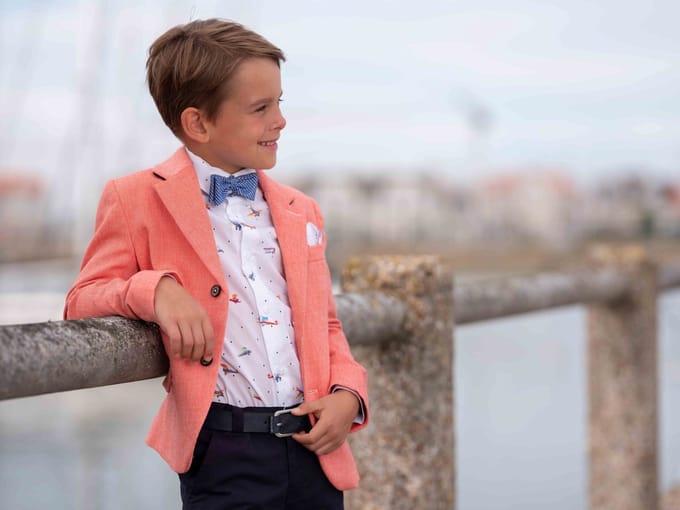 GYMP - Oranje vest - Maat 116 - Jongens - Orange/Navy -