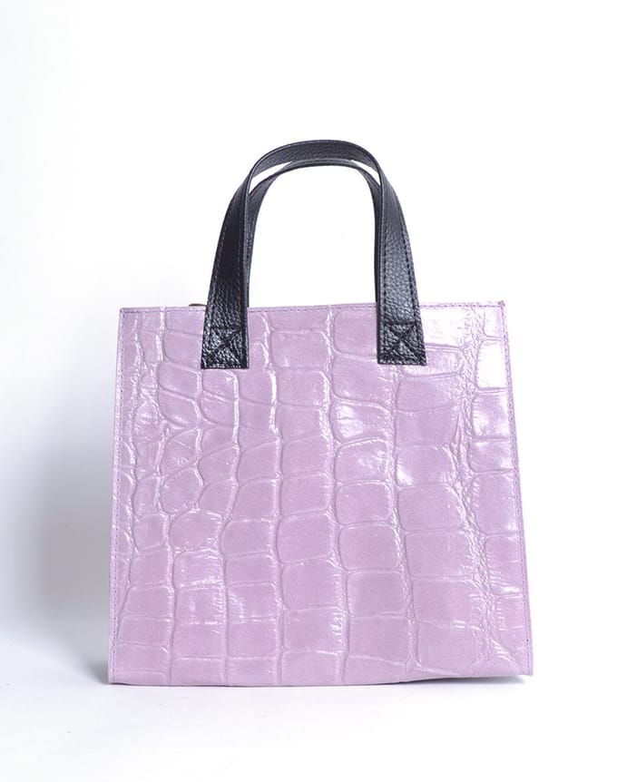 Giuliano handtas Geneviève - Lila - Dames - Made in Italy