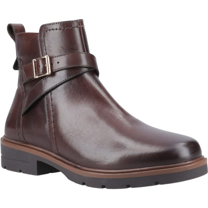 Hush Puppies Tove Leren Dames Bruine Laarzen