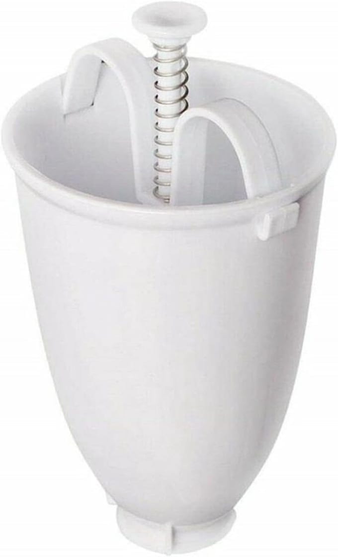 Donut Maker Mal - Donutmachine Bakkerij - Zelf Gebak Maken - Handmatige Bediening - 104 Gram - Wit