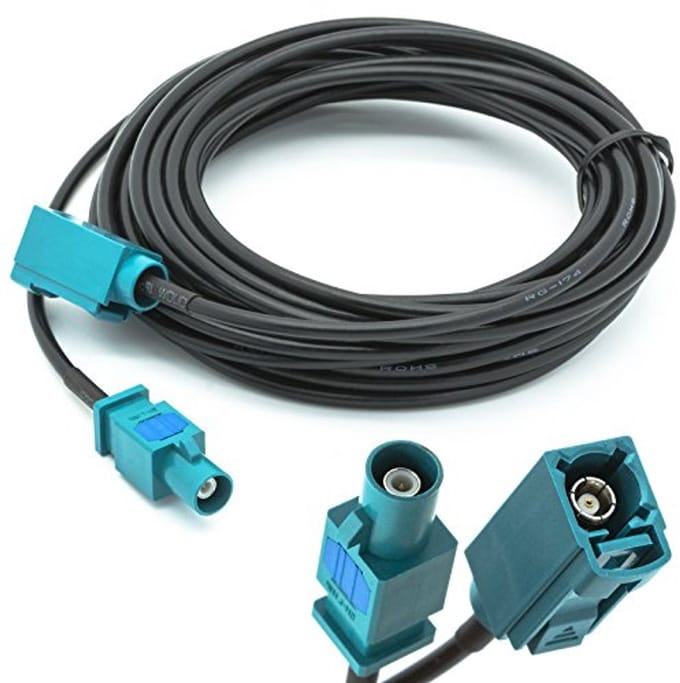 5 meter FAKRA antenneadapter verlenging voor GPS antennes