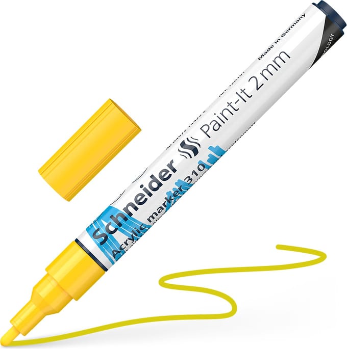 Schneider acrylmarker - Paint-It 310 - 2mm - geel - S-120105