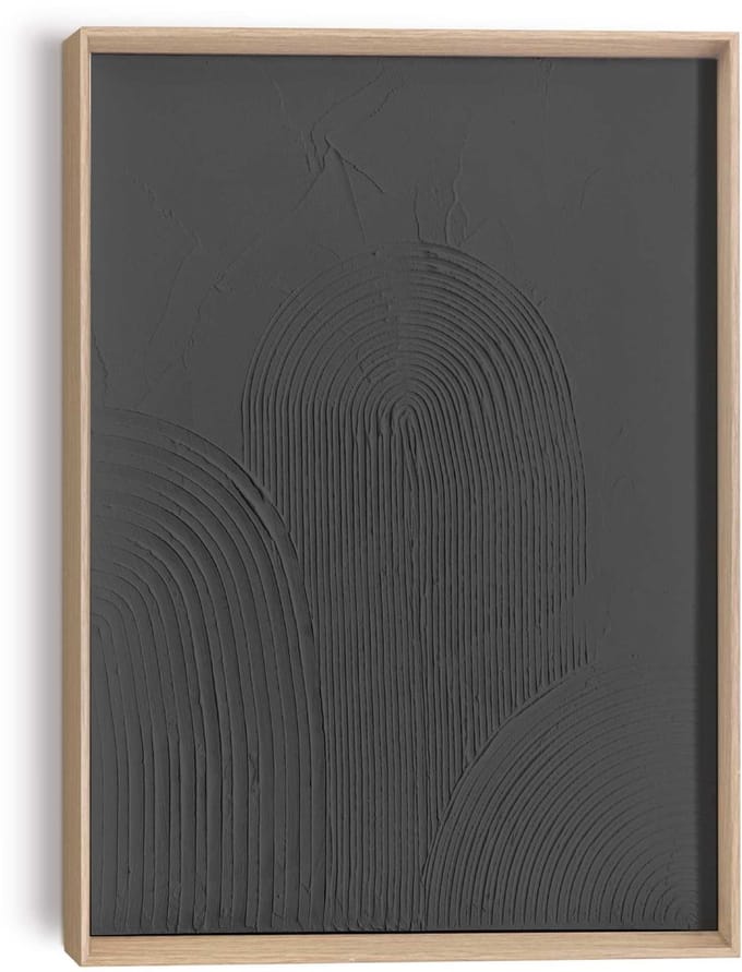 Schilderij 3D Art Arches - charcoal - 40 x 30 - Hout - REINDERS